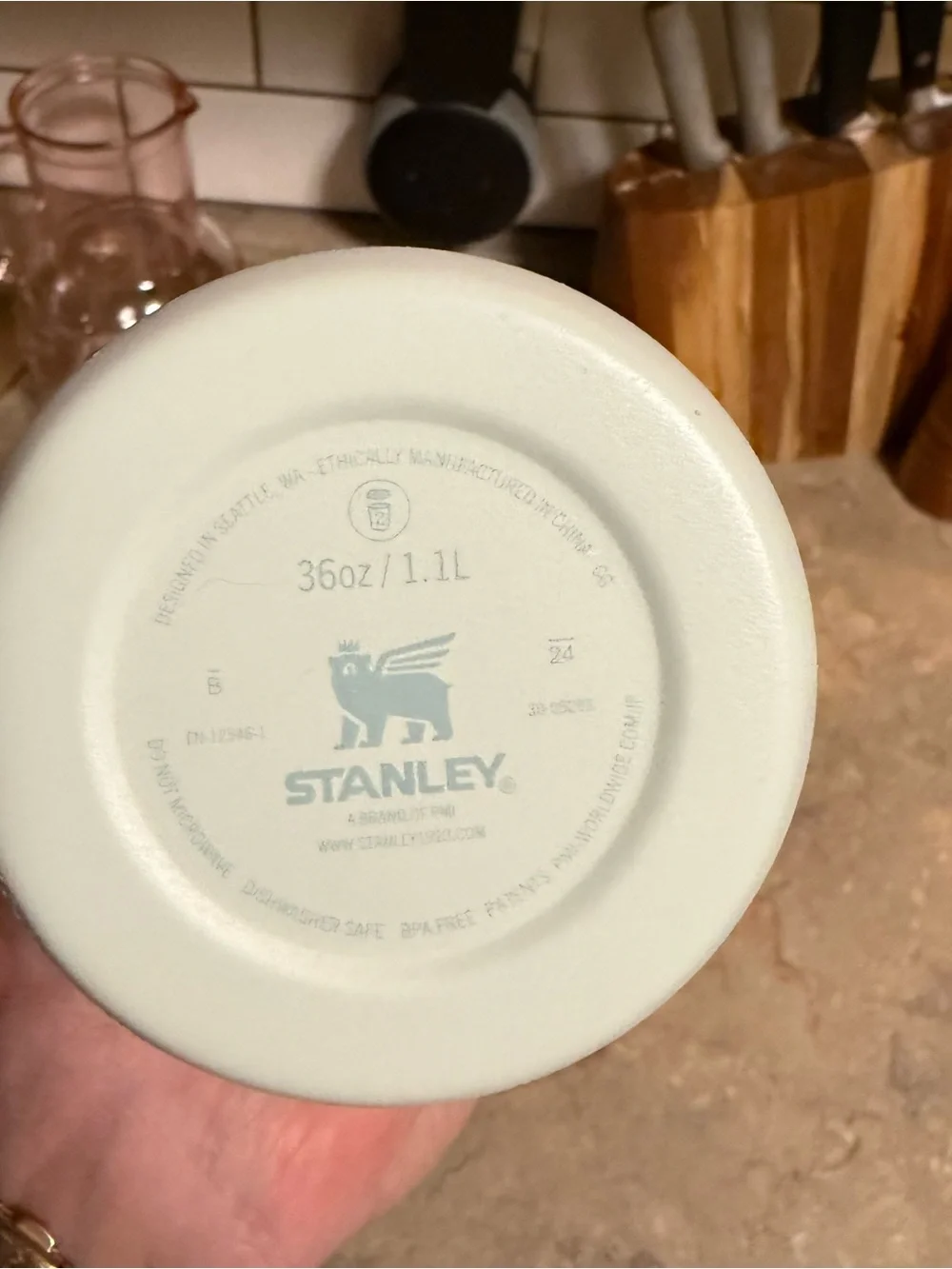 Stanley Pale Mint Green Water Bottle